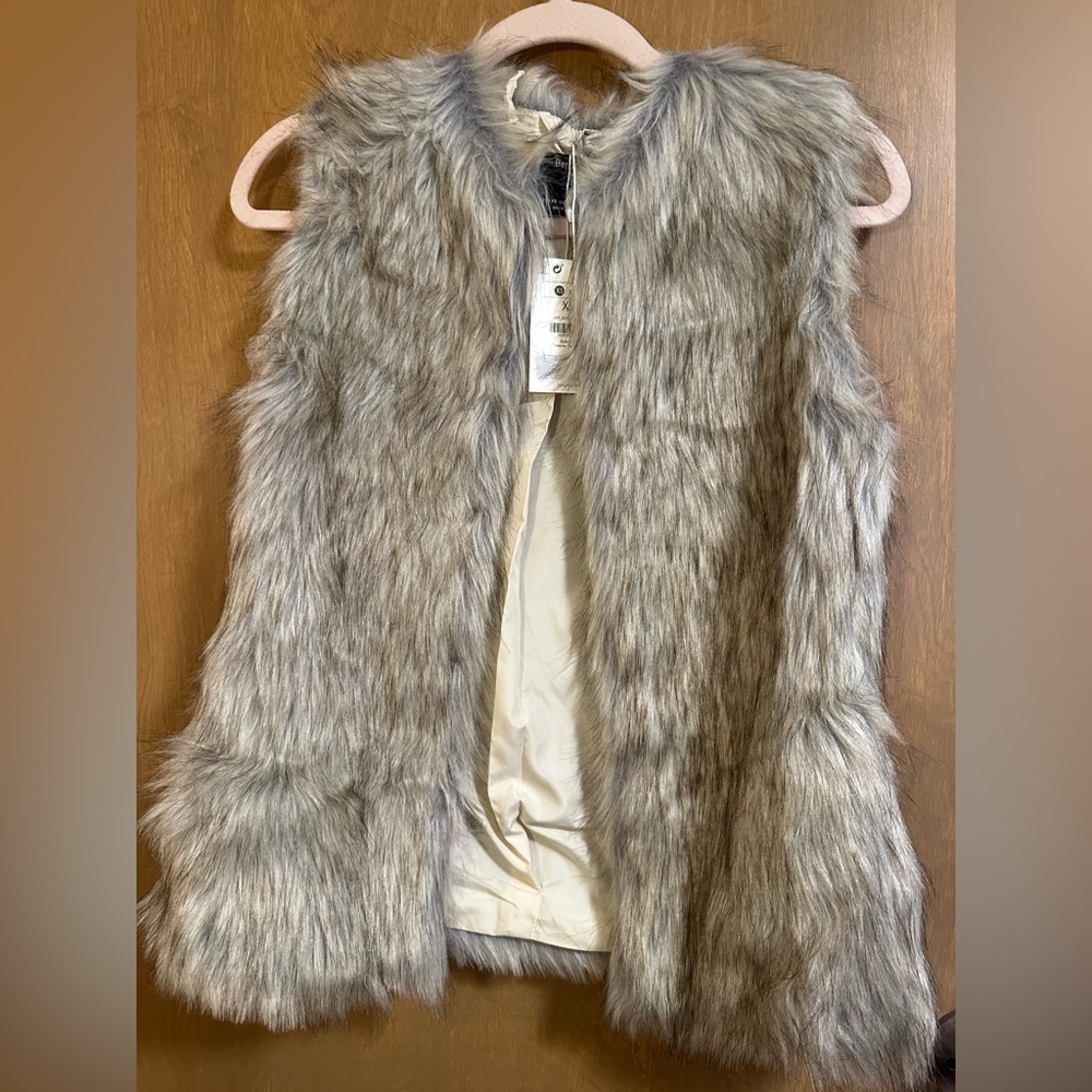 Synthetic fur vest